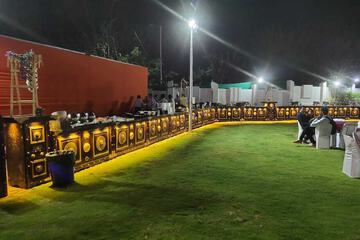 Outdoor wedding area