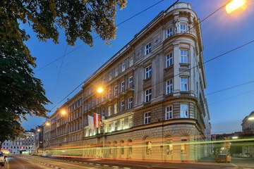 Front of property - evening/night