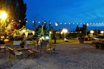 Outdoor wedding area