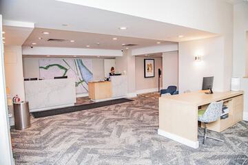 Check-in/check-out kiosk