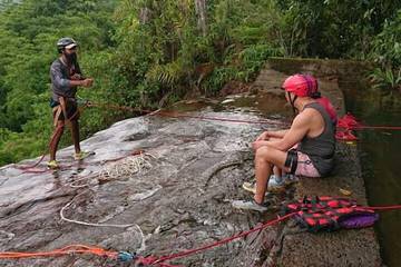 Outdoor rock climbing