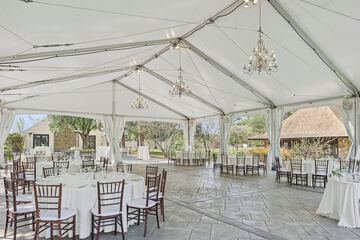Outdoor wedding area