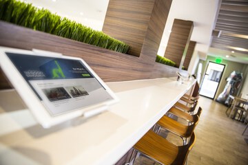 Check-in/check-out kiosk