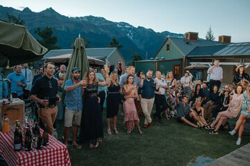 Outdoor wedding area