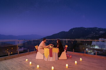 Couples dining