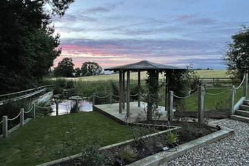 Outdoor wedding area