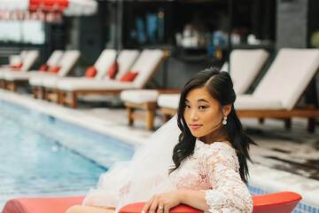 Outdoor wedding area