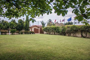 Outdoor wedding area
