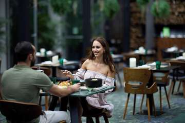 Couples dining