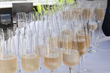 Outdoor wedding area