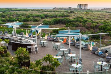 Outdoor banquet area