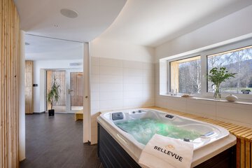 Indoor spa tub