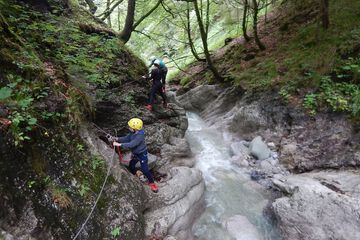 Outdoor rock climbing