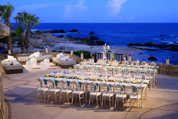 Outdoor banquet area
