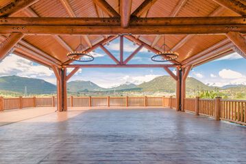 Outdoor wedding area