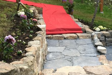 Outdoor wedding area