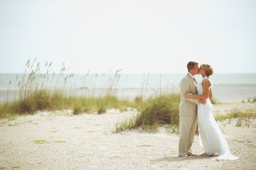 Outdoor wedding area