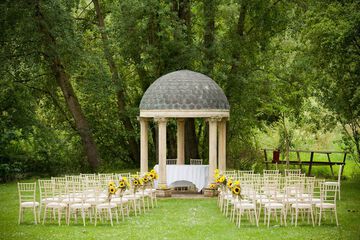Outdoor wedding area