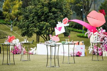 Outdoor wedding area