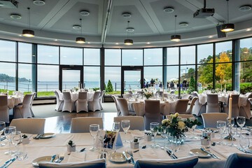Outdoor wedding area