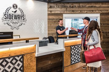 Check-in/check-out kiosk