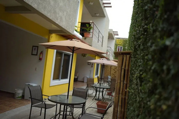 outside