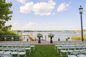 Outdoor wedding area