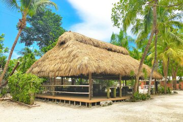 Outdoor banquet area