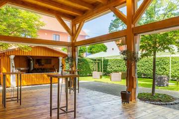 Outdoor wedding area
