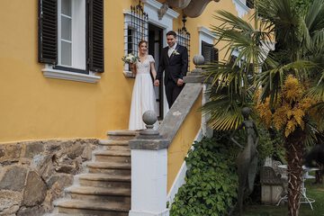Outdoor wedding area