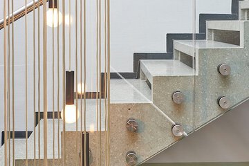 Handrails in stairways