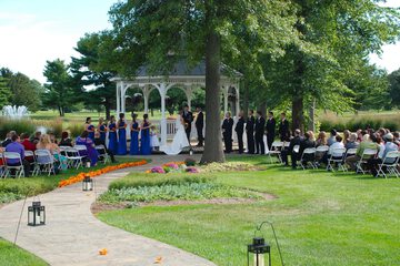 Outdoor wedding area