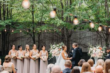 Outdoor wedding area
