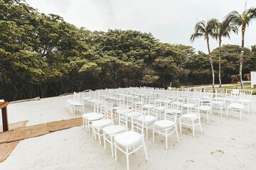 Outdoor wedding area
