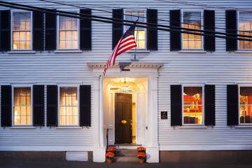 Front of property - evening/night