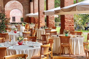 Outdoor banquet area