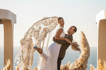 Outdoor wedding area