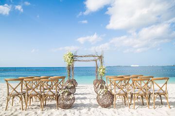 Outdoor wedding area