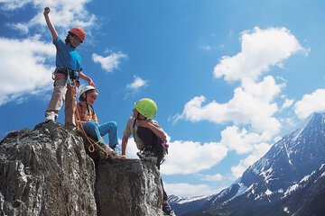 Outdoor rock climbing