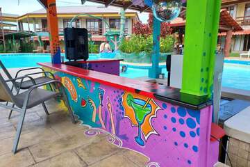 Poolside bar