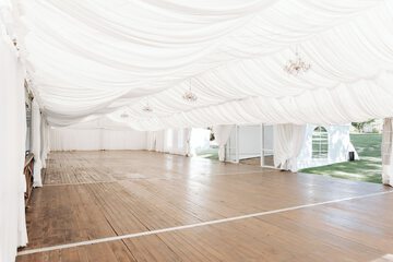 Outdoor wedding area