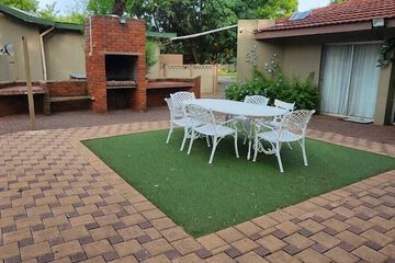 Outdoor banquet area