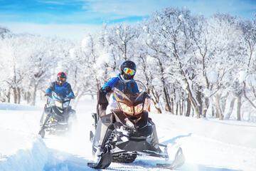 Snowmobiling