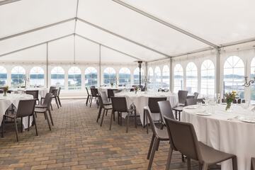 Outdoor wedding area