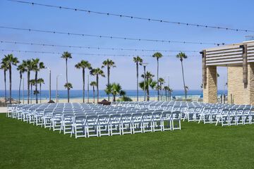 Outdoor wedding area