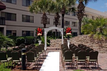 Outdoor wedding area