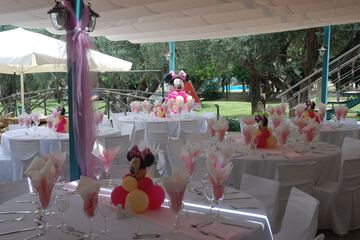 Outdoor wedding area