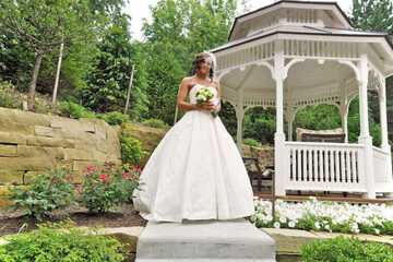 Outdoor wedding area