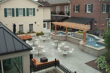 Outdoor wedding area