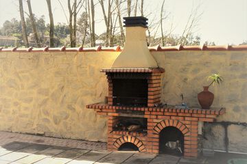 Outdoor banquet area